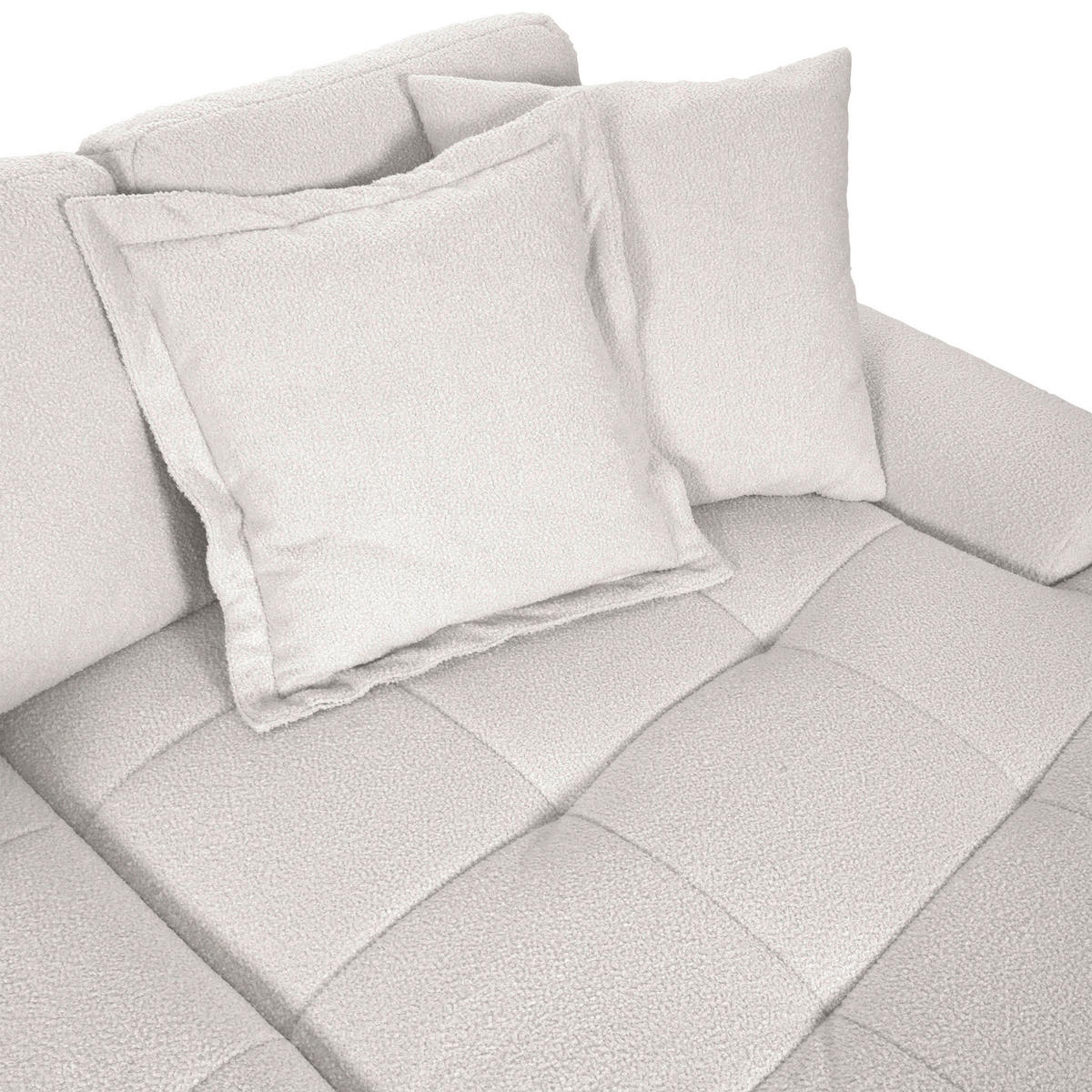 ECKSOFA in Flachgewebe Schlammfarben  - Schlammfarben/Schwarz, Konventionell, Kunststoff/Textil (286/195cm) - Carryhome