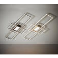LED-DECKENLEUCHTE 105/42/6,5 cm   - Nickelfarben, Design, Metall (105/42/6,5cm) - Novel
