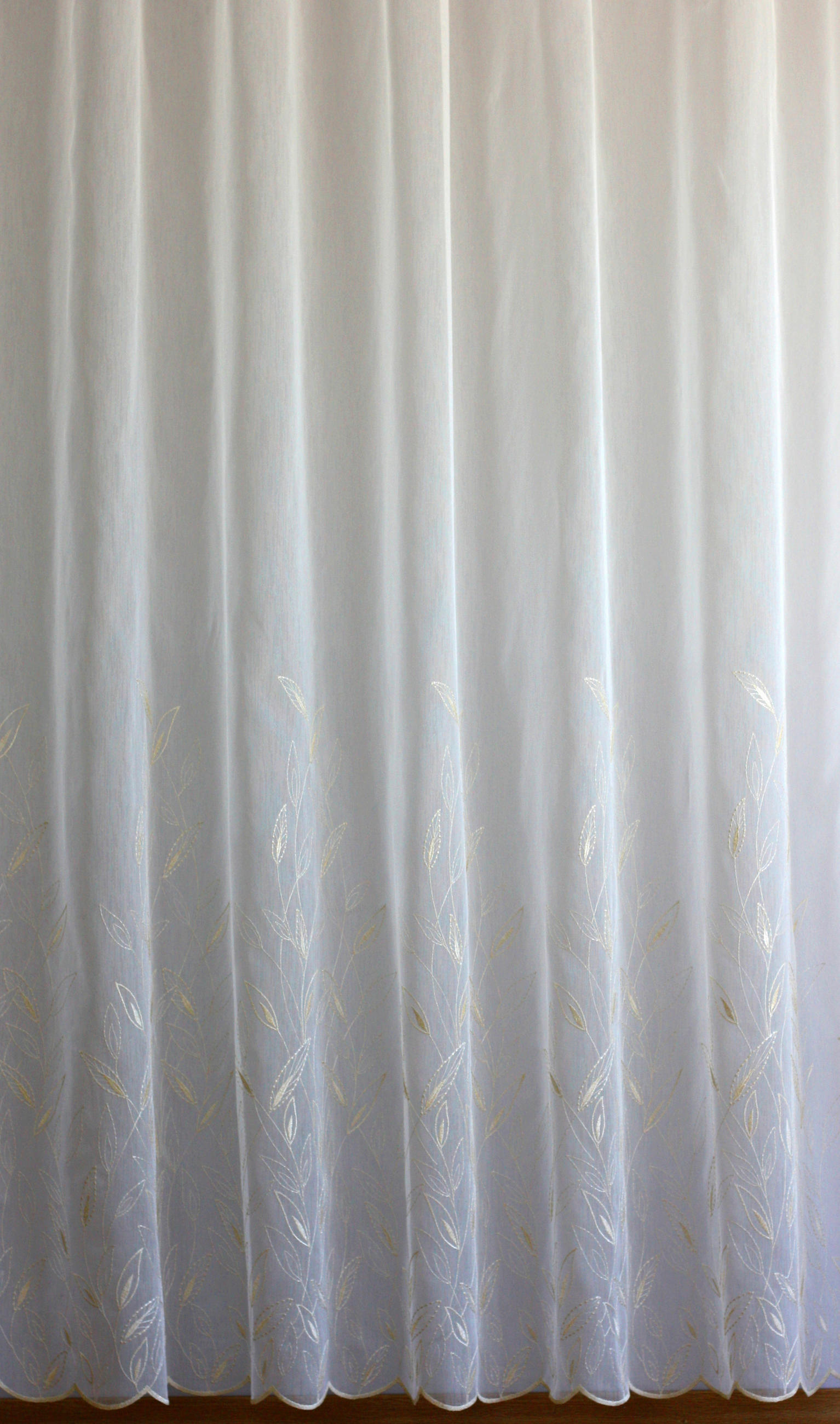 Perdea Tip Plasă  - ecru, Basics, textil (280cm)