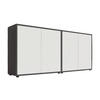 SIDEBOARD Mailand Set 2  in 158/73/33 cm  - Anthrazit/Schwarz, MODERN, Holzwerkstoff/Kunststoff (158/73/33cm) - MID.YOU