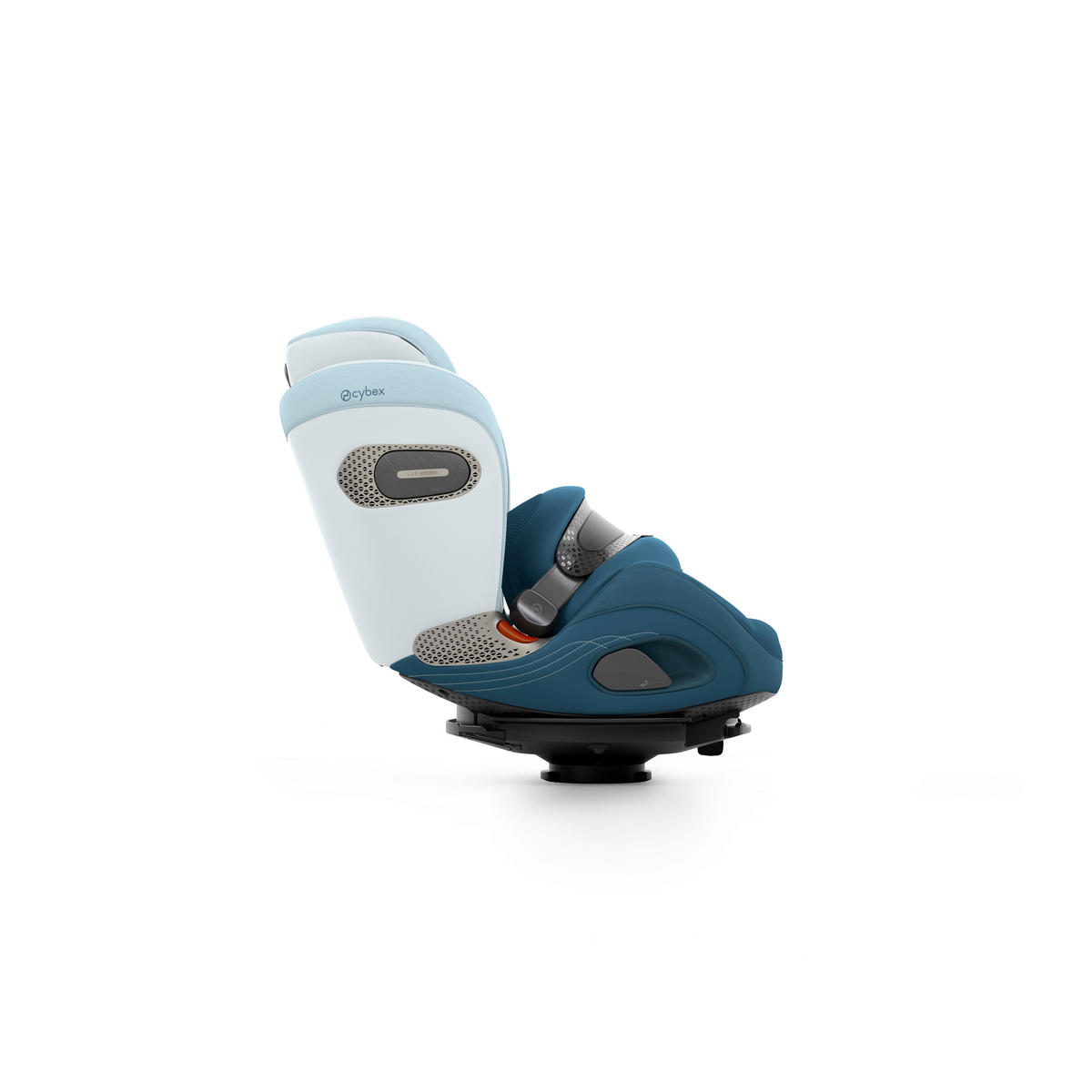 KINDERAUTOSITZ Anoris S Style Opal Blue  - Blau, Basics, Kunststoff/Textil (49/45/58cm) - cybex PLATINUM