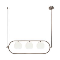 PENDELLEUCHTE 89/25,5/137 cm    - Weiss/Nickelfarben, Trend, Glas/Metall (89/25,5/137cm) - MAYTONI