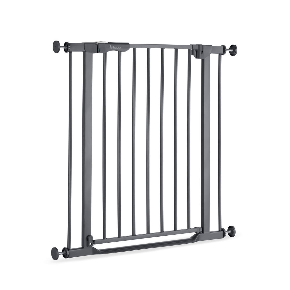 TÜRSCHUTZGITTER  - Dunkelgrau, Basics, Kunststoff/Metall (75 - 80/77cm) - Hauck