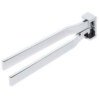 HANDTUCHHALTER Chromfarben  - Chromfarben, Basics, Metall (6/4,8/34,5cm) - Dieter Knoll