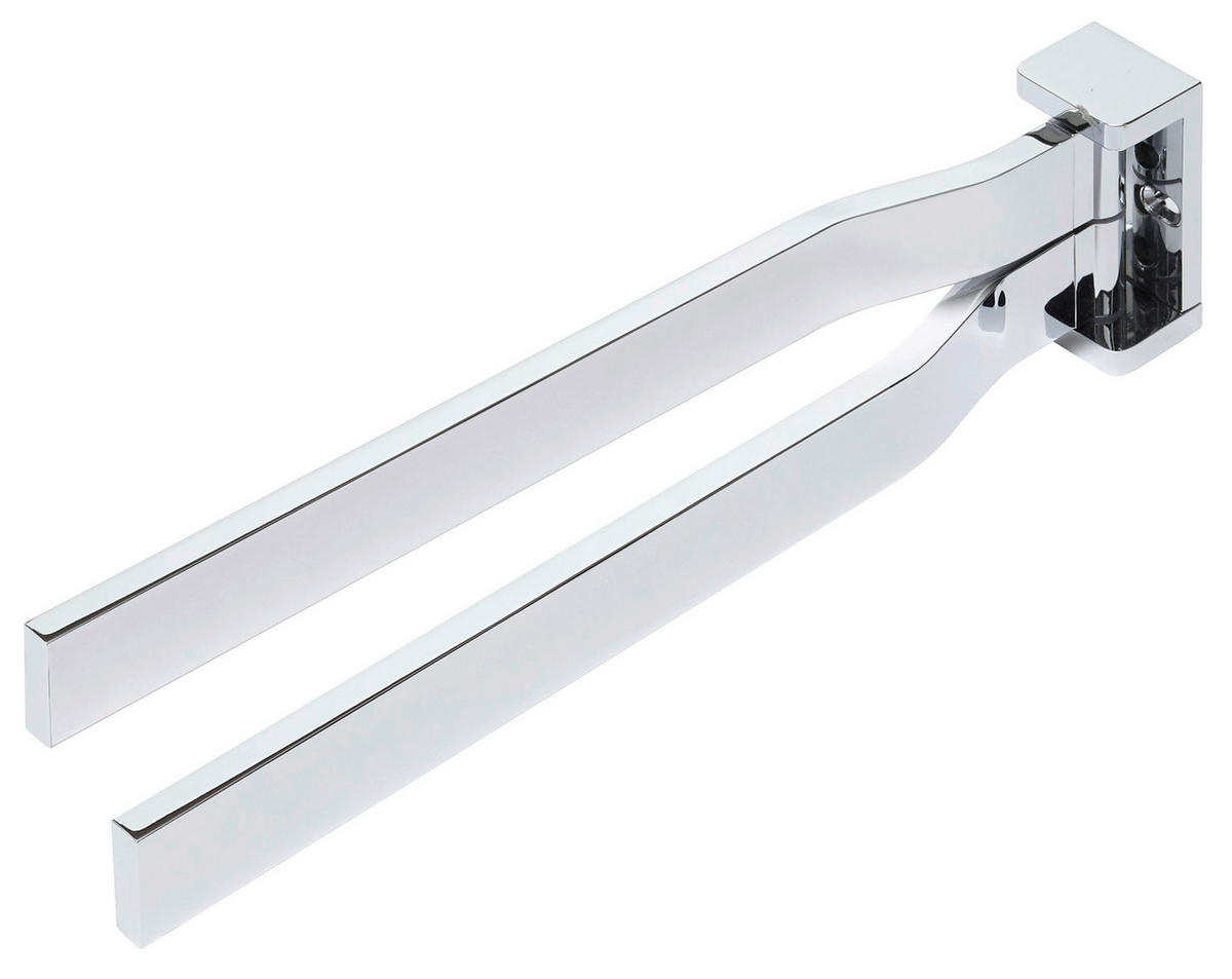 HANDTUCHHALTER Chromfarben  - Chromfarben, Basics, Metall (6/4,8/34,5cm) - Dieter Knoll