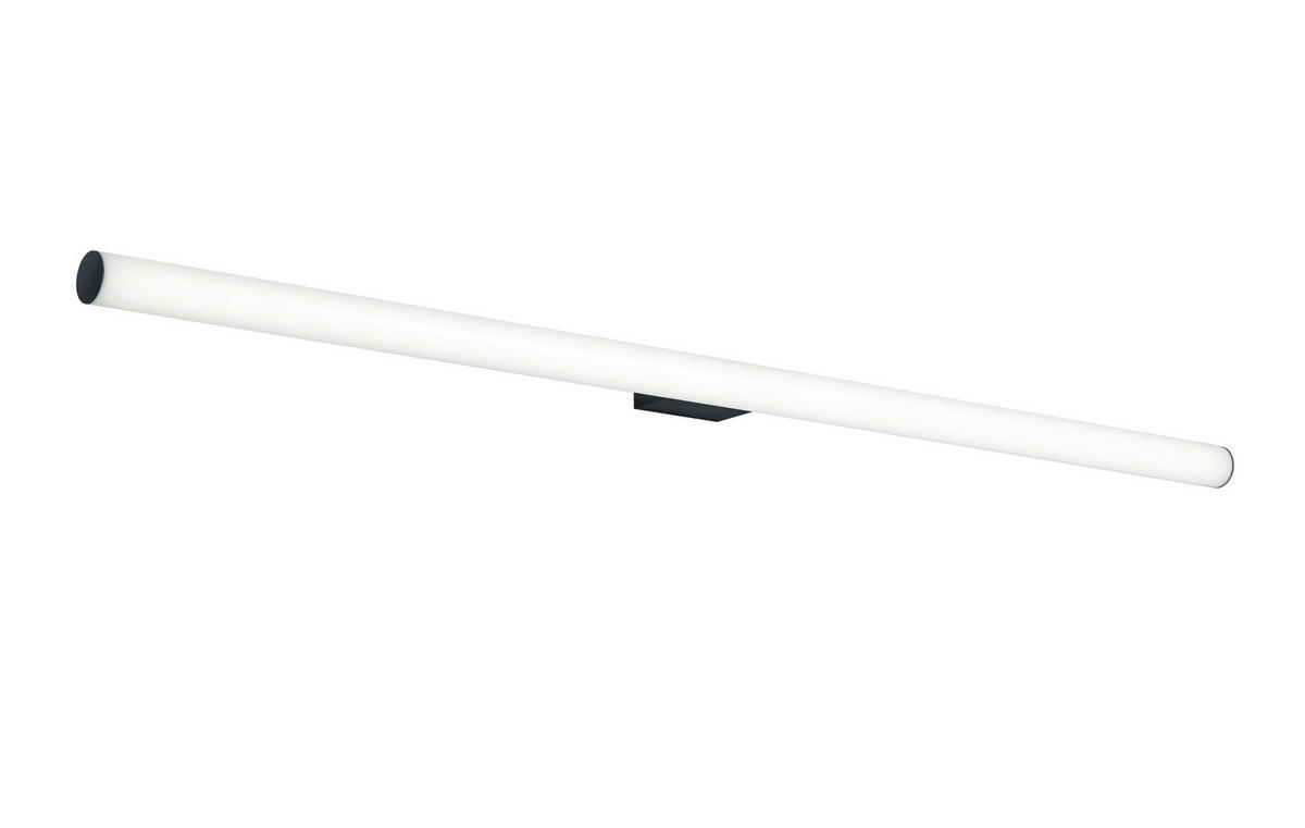 BADEZIMMER-WANDLEUCHTE 120/4/8,5 cm   - Schwarz, KONVENTIONELL, Kunststoff/Metall (120/4/8,5cm) - Helestra