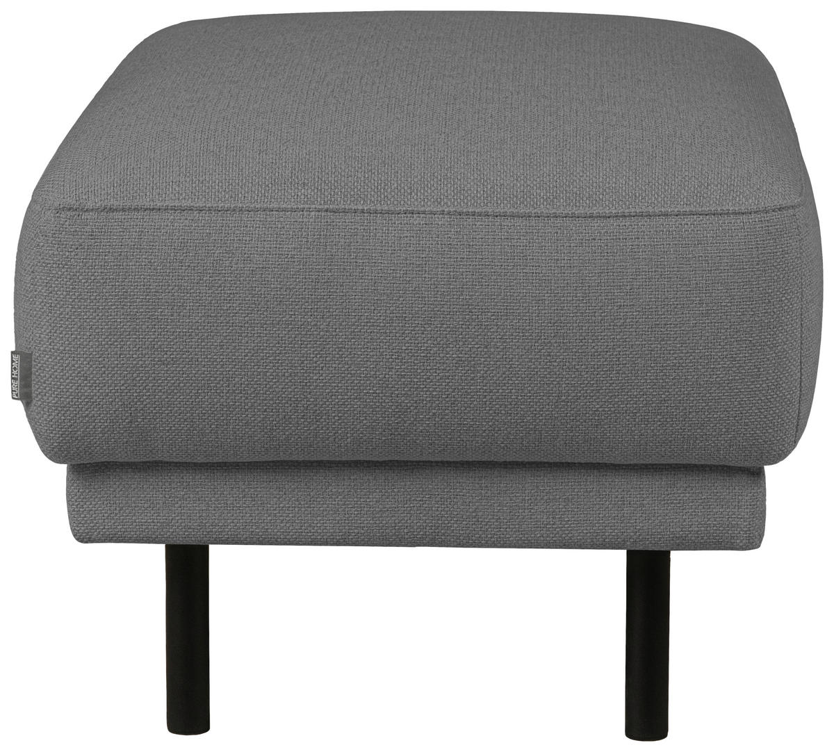 PALL i trä, metall, textil grå  - svart/grå, Design, metall/trä (73/47/57cm) - Pure Home Comfort