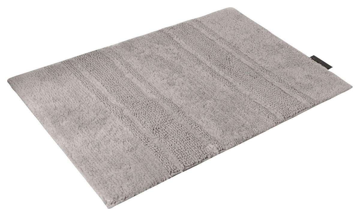 BADTEPPICH JOOP! Vibe Grau, Hellgrau 50/60 cm  - Hellgrau/Grau, Basics, Textil (50/60cm) - Joop!