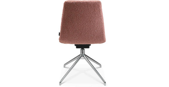 STUHL in Aluminium Flachgewebe Metall, Textil - Alufarben/Rosa, Design, Textil/Metall (46/81,5-84,5/55cm) - Johann Jakob