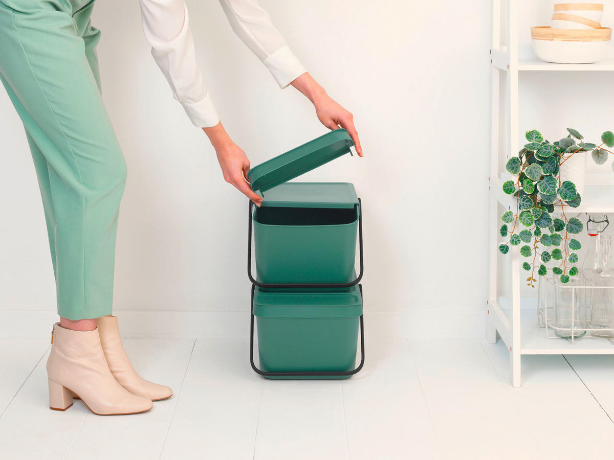 Stapelbar Avfallshink - Basics, plast (28/22.5/45cm) - Brabantia