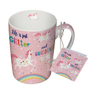 KAFFEEBECHER 250 ml - Goldfarben/Rosa, KONVENTIONELL, Keramik (7,5/10cm)