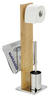 WC-BÜRSTENKOMBINATION - Chromfarben/Schwarz, KONVENTIONELL, Holz/Kunststoff (24,5/68/22,5cm) - Wenko