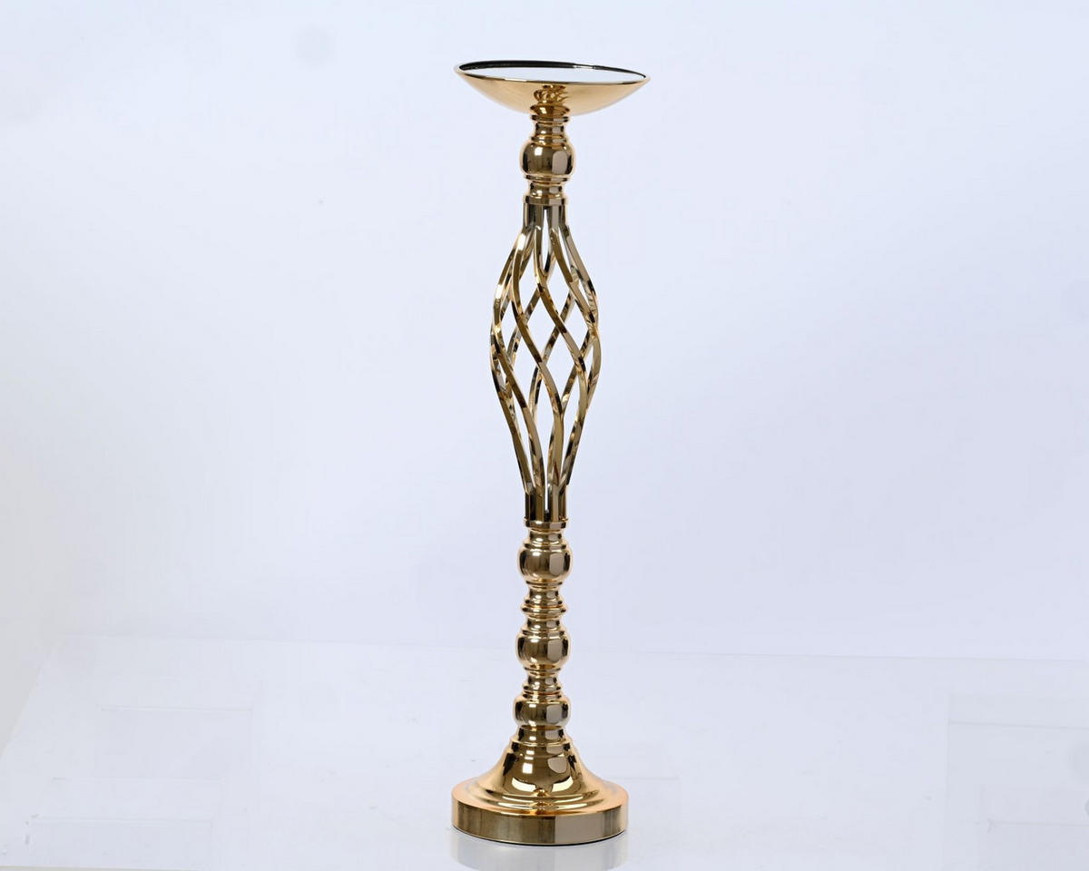 STOJAN NA SVÍČKY  kov - barvy zlata, Design, kov (15/58cm)