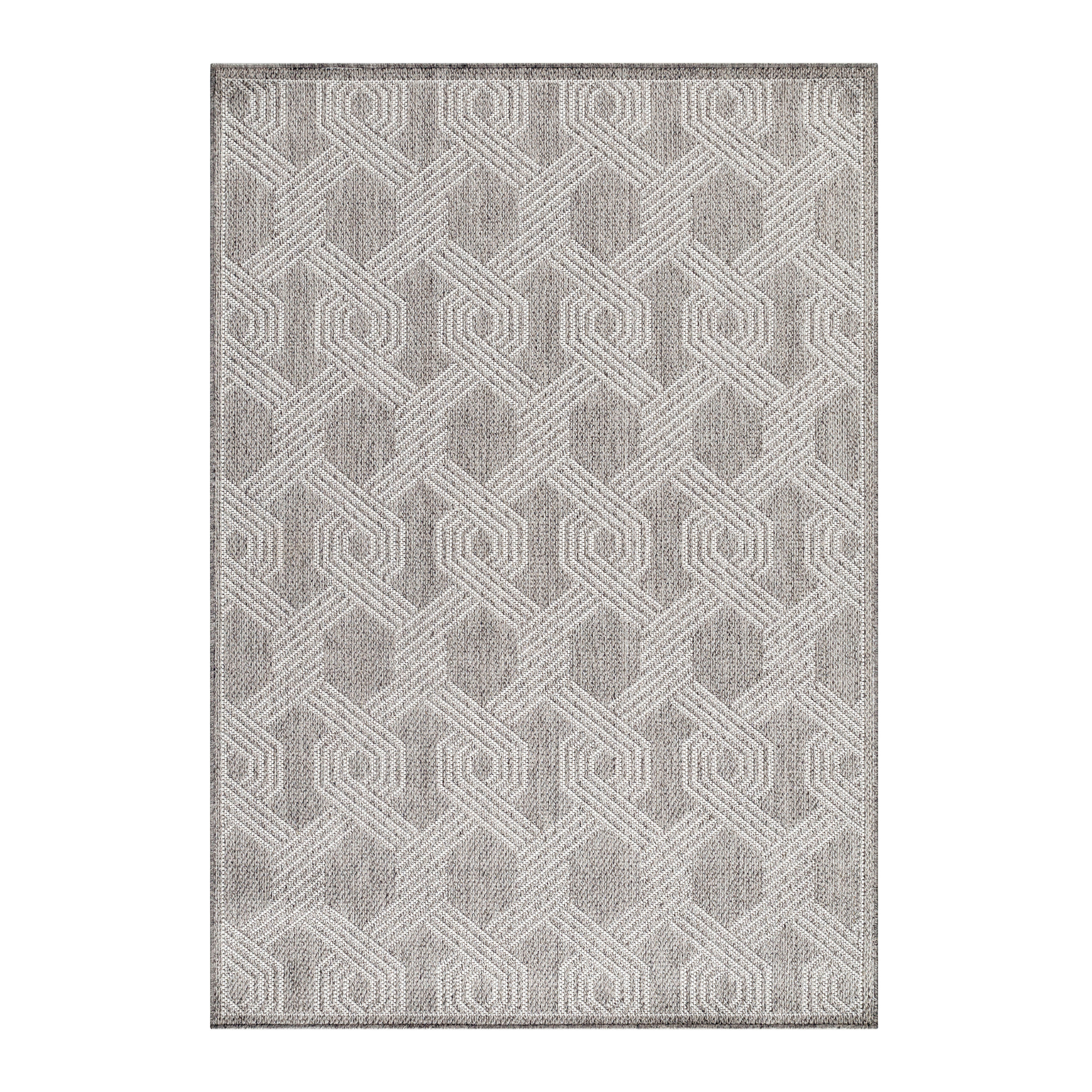 FLACHWEBETEPPICH  120/170 cm  Grau   - Grau, Design, Textil (120/170cm) - Novel