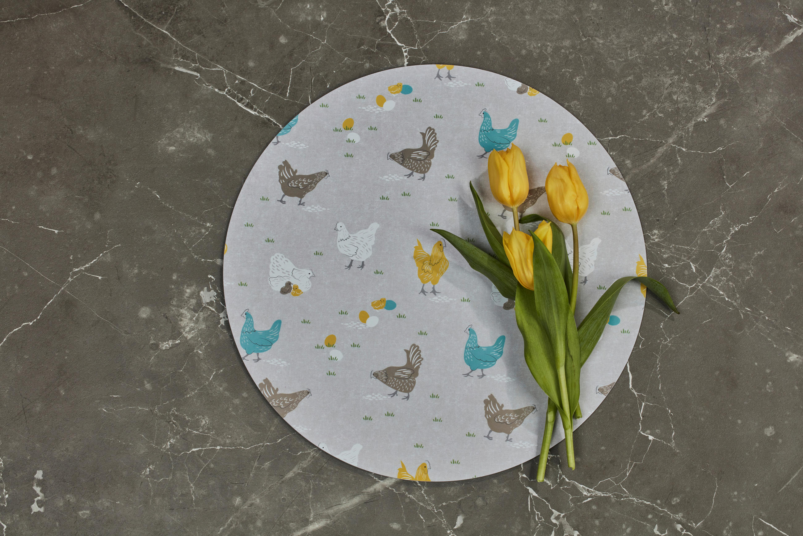 BORDSTABLETT plast blå, gul, vit  - vit/blå, Basics, plast (38/0,2/38cm)
