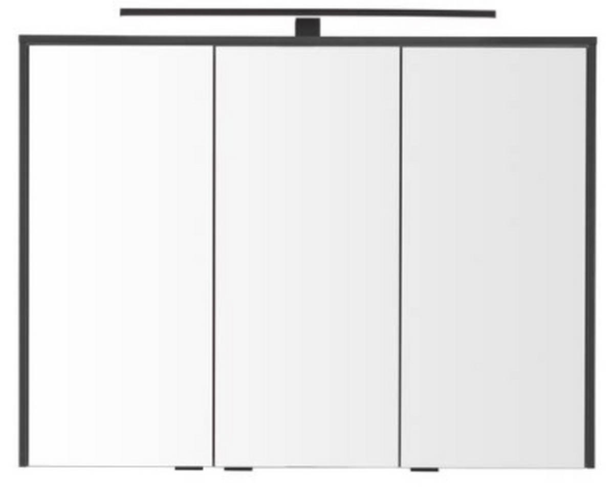 SPIEGELSCHRANK 92,8/69,3/15,4 cm  - Chromfarben/Alufarben, Basics, Glas/Holzwerkstoff (92,8/69,3/15,4cm) - Voleo