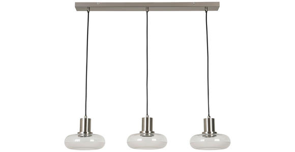 HÄNGELEUCHTE 85/20/120 cm - Transparent/Weiß, Trend, Glas/Kunststoff (85/20/120cm) - Novel