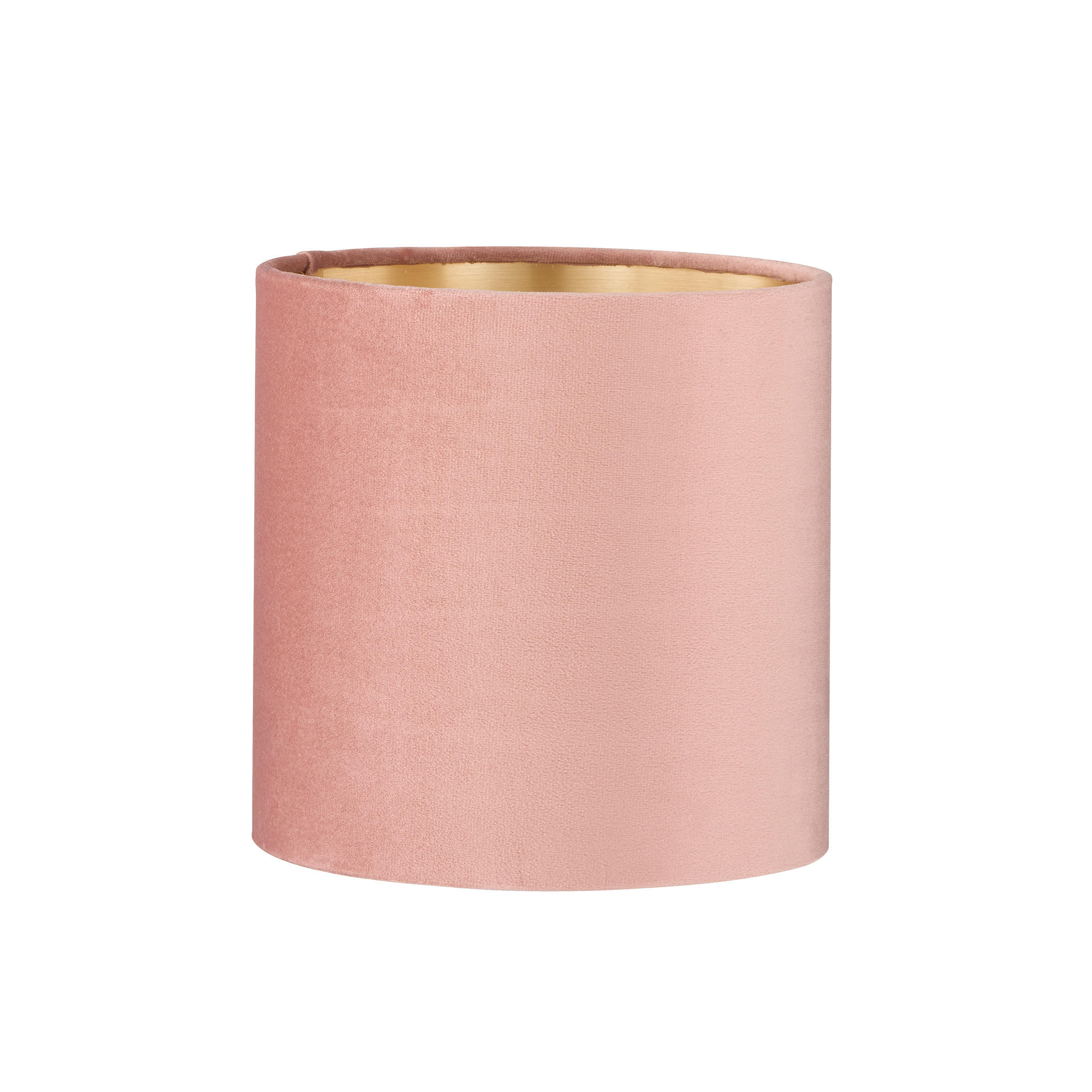 LEUCHTENSCHIRM - Goldfarben/Rosa, Basics, Textil (18/18cm) - Fischer & Honsel