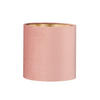 LEUCHTENSCHIRM - Goldfarben/Rosa, Basics, Textil (18/18cm) - Fischer & Honsel