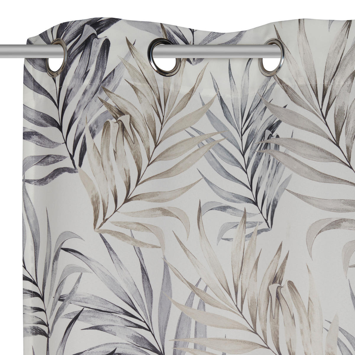 VONKAJŠÍ ZÁVES, nepriehľadné, 140/300 cm - biela/zelená, Trend, textil (140/300cm) - Esposa