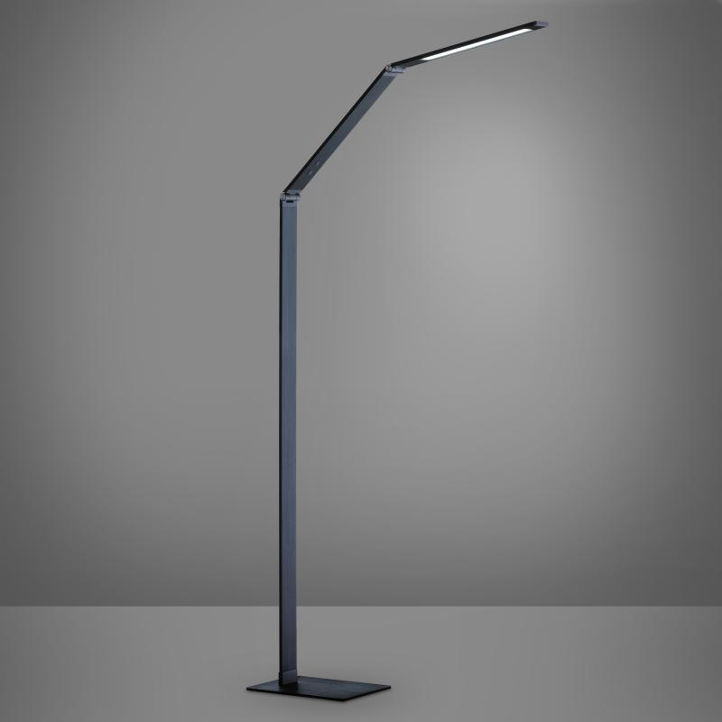 LED-STEHLEUCHTE - Grau, Design, Kunststoff/Metall (36/17/133cm) - Fischer & Honsel