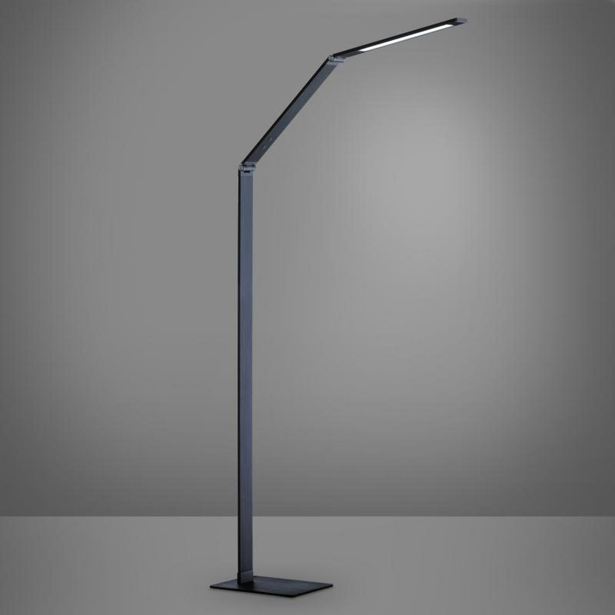 LED-STEHLEUCHTE - Grau, Design, Kunststoff/Metall (36/17/133cm) - Fischer & Honsel