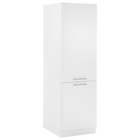 MEHRZWECKSCHRANK 60/200/68 cm  in Weiß  - Chromfarben/Schwarz, Design, Holzwerkstoff/Kunststoff (60/200/68cm)