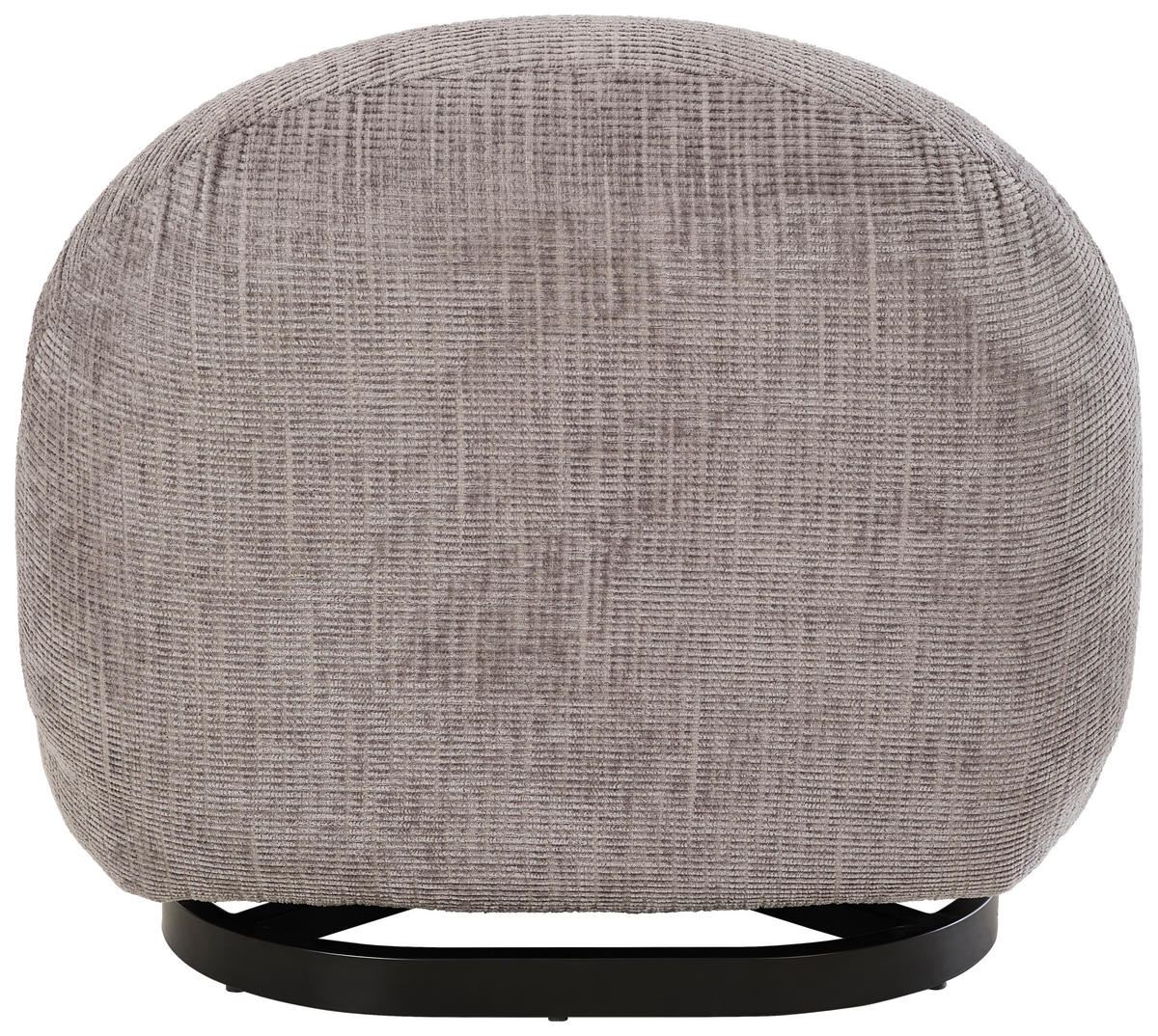SESSEL in Cord Hellgrau  - Hellgrau/Schwarz, Trend, Textil/Metall (75/66/87cm) - P & B