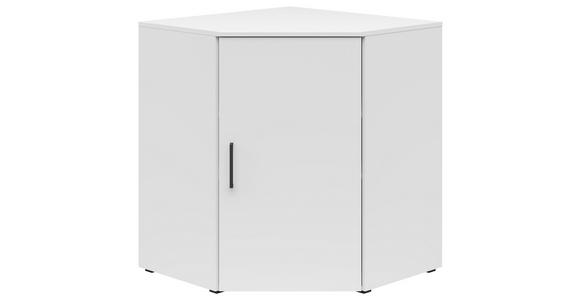 ECKKOMMODE 71,5/83/71,5 cm in Weiß - Anthrazit/Schwarz, MODERN, Holzwerkstoff/Kunststoff (71,5/83/71,5cm) - Carryhome