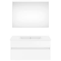 BADEZIMMER 92 cm  - Weiss Hochglanz/Weiss, Konventionell, Holzwerkstoff (92cm) - Puris