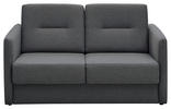 SCHLAFSOFA Mikrofaser Anthrazit  - Anthrazit/Schwarz, KONVENTIONELL, Holz/Kunststoff (147/89/87cm) - Livetastic