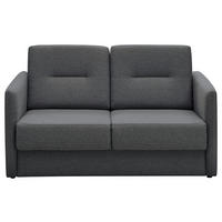 SCHLAFSOFA Mikrofaser Anthrazit  - Anthrazit/Schwarz, KONVENTIONELL, Holz/Kunststoff (147/89/87cm) - Livetastic