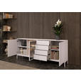 SIDEBOARD  205,8/81/38 cm 4 Schublade(n)  - Kaschmir, KONVENTIONELL, Glas/Holzwerkstoff (205,8/81/38cm) - Xora