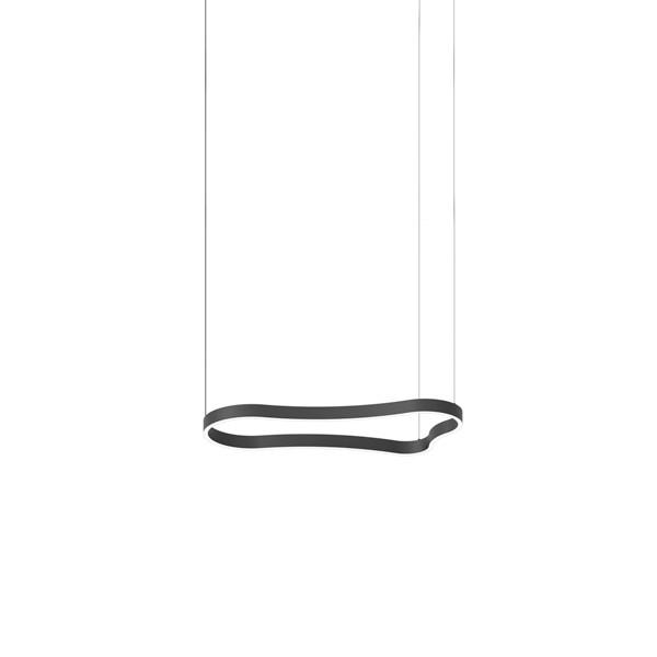 Ideal Lux Led-Hängeleuchte Waves Schwarz 45.10x209.3x94.2 cm
