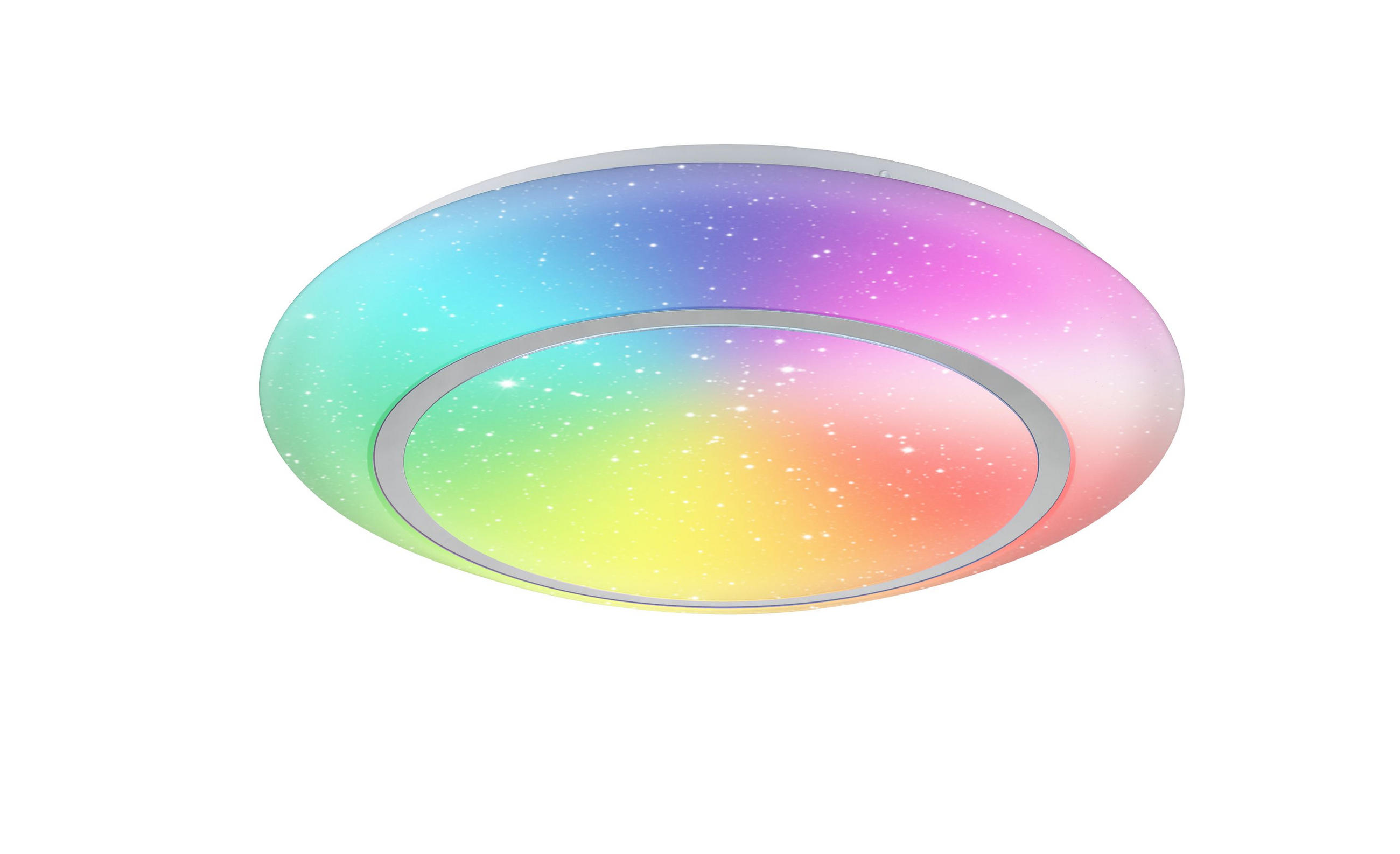 LED-DECKENLEUCHTE Rainbow  Smart 50/9 cm   - Weiß, LIFESTYLE, Kunststoff/Metall (50/9cm) - Novel