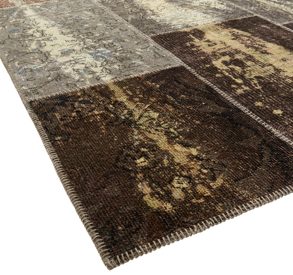 ORIENTALISK MATTA 120/180 cm Splash Brown Mix  - brun, Trend, textil (120/180cm) - Cazaris