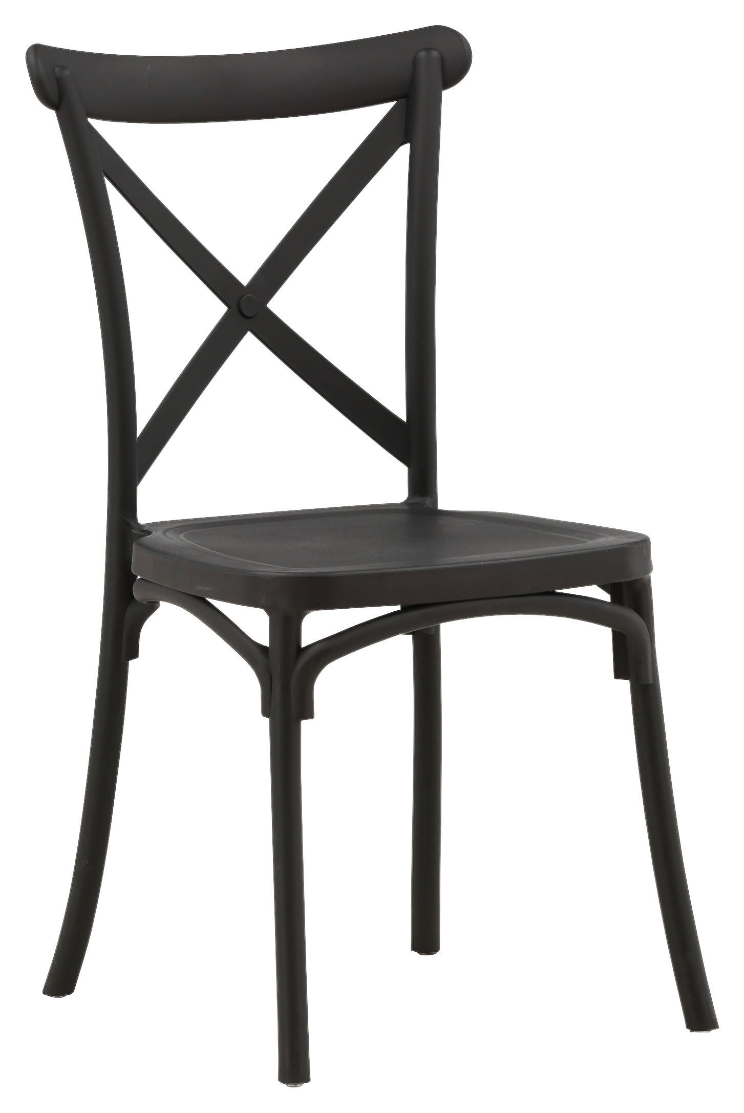 Livetastic Stuhl-Set Schwarz 52x90x55 cm