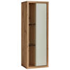 HÄNGEVITRINE Weiss, Eiche Artisan  40/115/32 cm  - Weiss/Eiche Artisan, Design, Glas/Holzwerkstoff (40/115/32cm) - Stylife