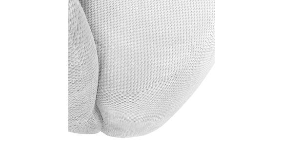 BIGSOFA Flachgewebe Weiß - Schwarz/Weiß, KONVENTIONELL, Kunststoff/Textil (228/73/103cm) - Ambia Home