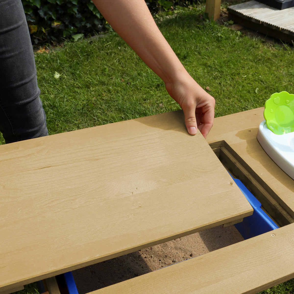 SAND- UND WASSERTISCH  - Braun, KONVENTIONELL, Holz/Kunststoff (97,5/50/95cm) - Ambia Garden