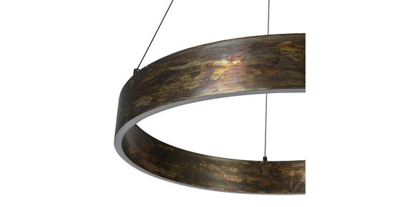 LED-HÄNGELEUCHTE Oxira 59/120 cm  - Multicolor/Schwarz, Design, Kunststoff/Metall (59/120cm) - Dieter Knoll