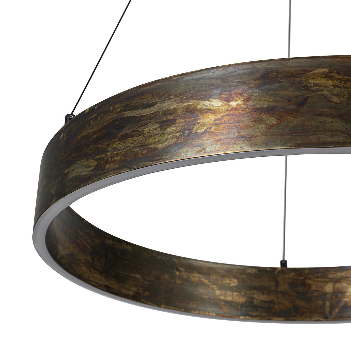 LED-HÄNGELEUCHTE Oxira 59/120 cm  - Multicolor/Schwarz, Design, Kunststoff/Metall (59/120cm) - Dieter Knoll