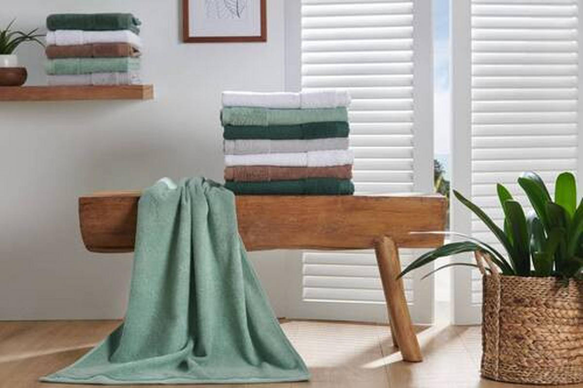 KÉZTÖRLŐ 50/100 cm mentazöld  - mentazöld, Natur, textil (50/100cm) - Bio:Vio