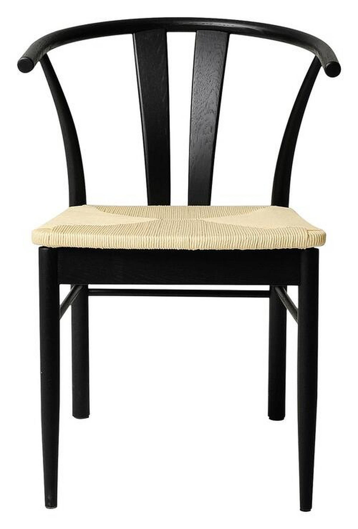 STOL  - svart/naturfärgad, Design, trämaterial/trä (54/83/54cm) - Best Price