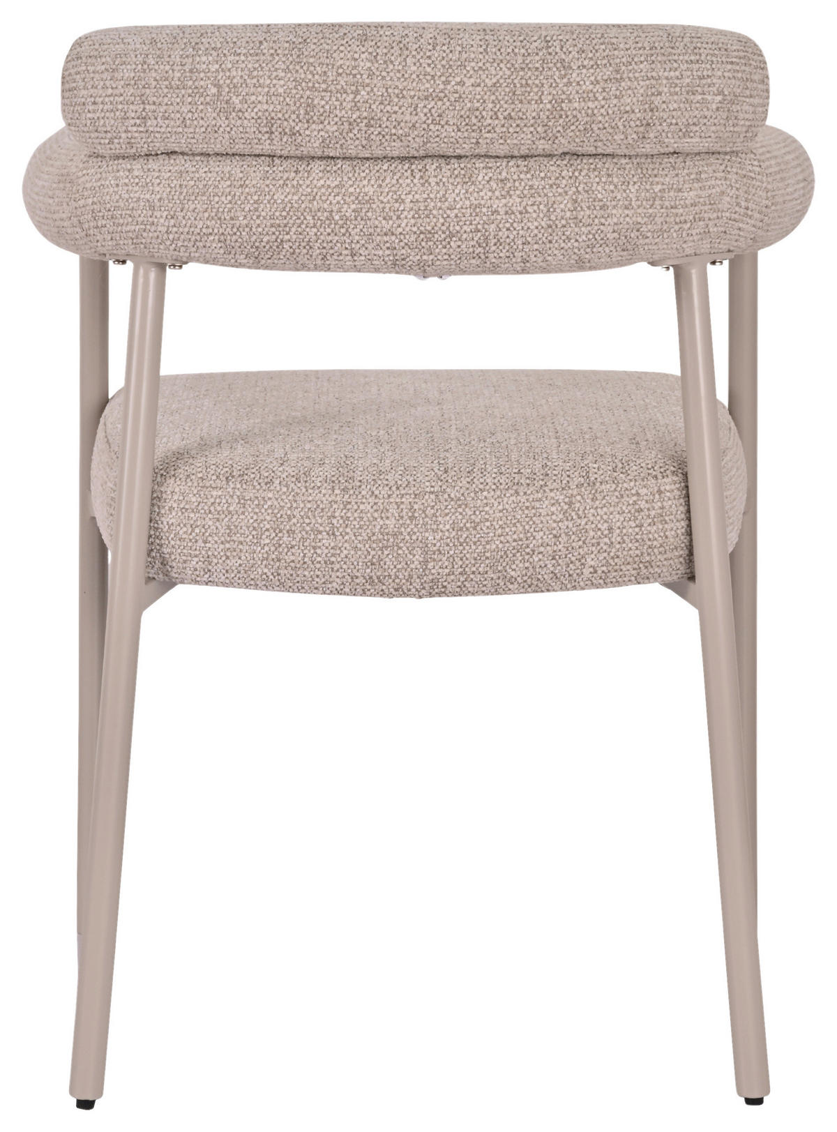 ARMLEHNSTUHL  in Eisen Webstoff  - Beige/Creme, MODERN, Textil/Metall (65/79/58cm) - MID.YOU