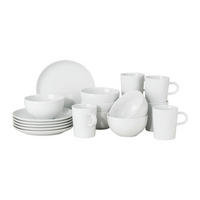 FRÜHSTÜCKSSERVICE Weiß Cucina - Bianca  - Weiß, KONVENTIONELL, Keramik (34,2/34,3/24,7cm) - Thomas