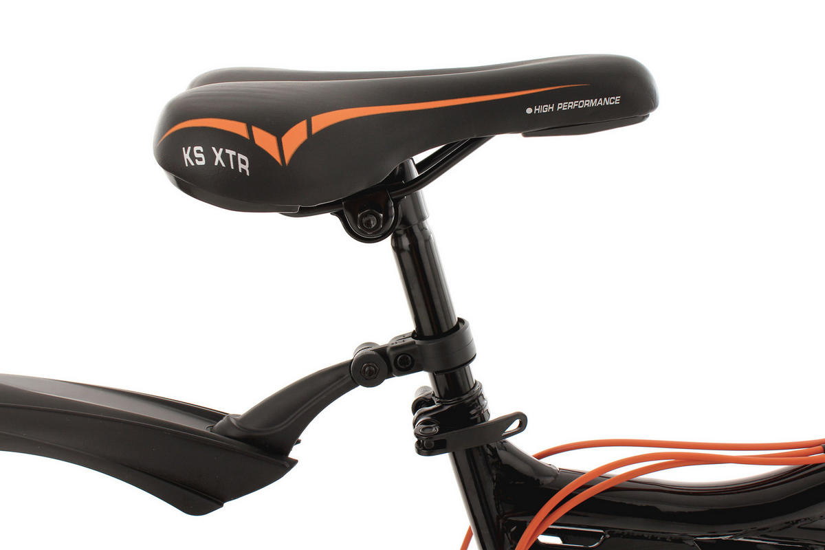 MOUNTAINBIKE 26 Zoll Herren  - Schwarz/Orange, Basics, Metall - KS Cycling