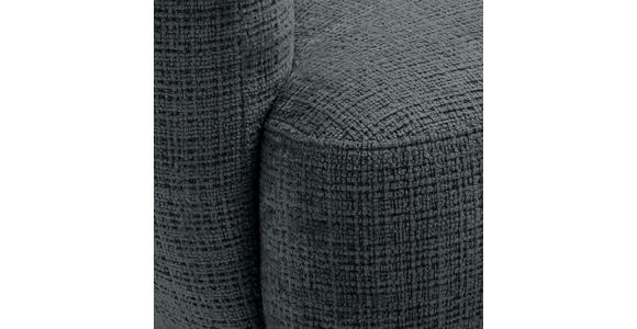 SCHLAFSOFA  mit Stoffauswahl, Liegefunktion, Schlafen auf Sitzhöhe, Rücken echt Chenille Dunkelgrau  - Dunkelgrau/Schwarz, KONVENTIONELL, Textil/Metall (228/75/98cm) - Carryhome
