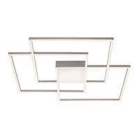 LED-DECKENLEUCHTE Asmin 75/75/6 cm   - Silberfarben, Design, Kunststoff/Metall (75/75/6cm)