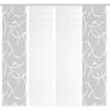 FLÄCHENVORHANG  4 Stück  blickdicht  60/260 cm   - Hellgrau/Weiß, KONVENTIONELL, Textil (60/260cm)